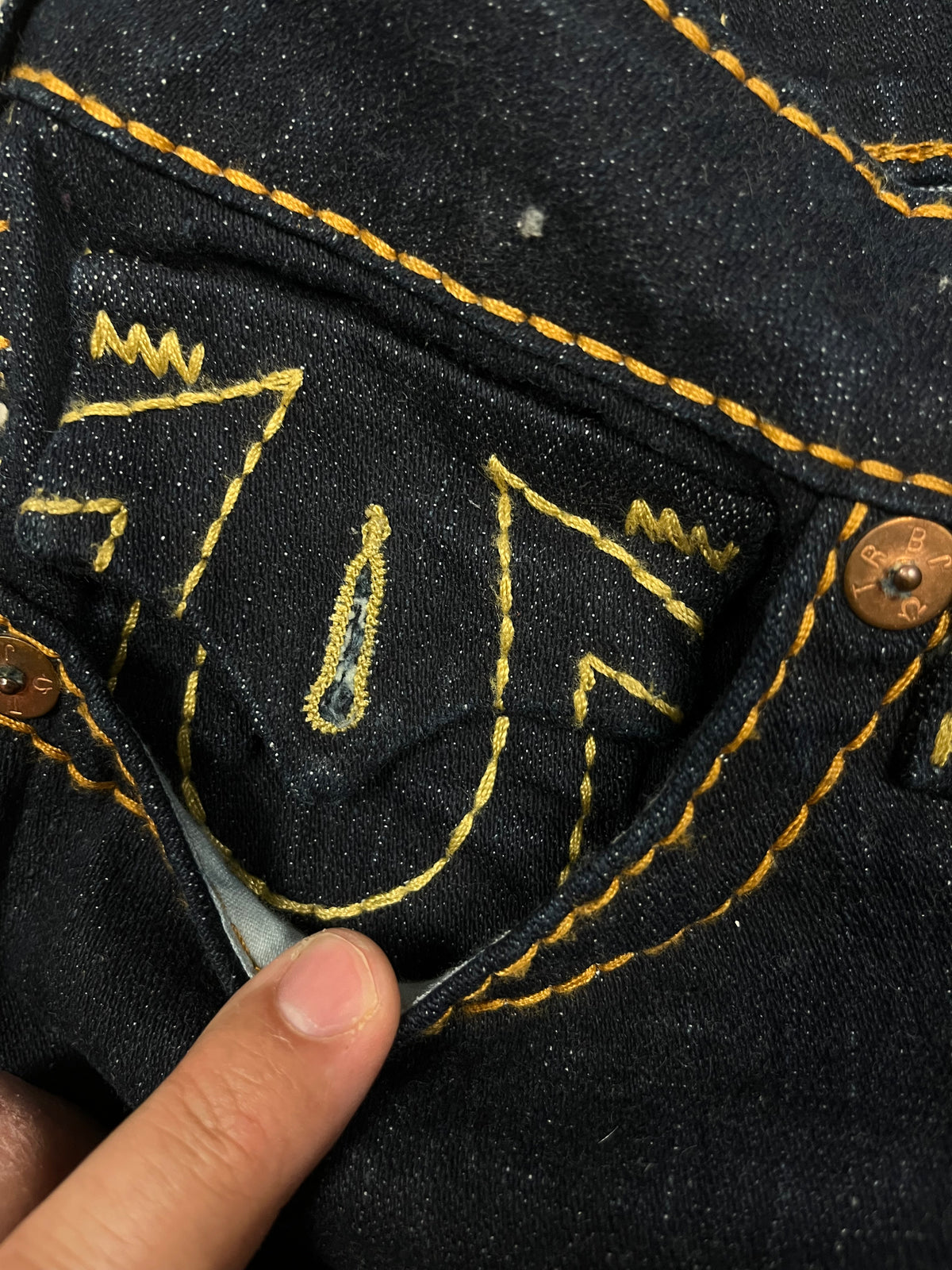 vintage True Religion shorts {XS}