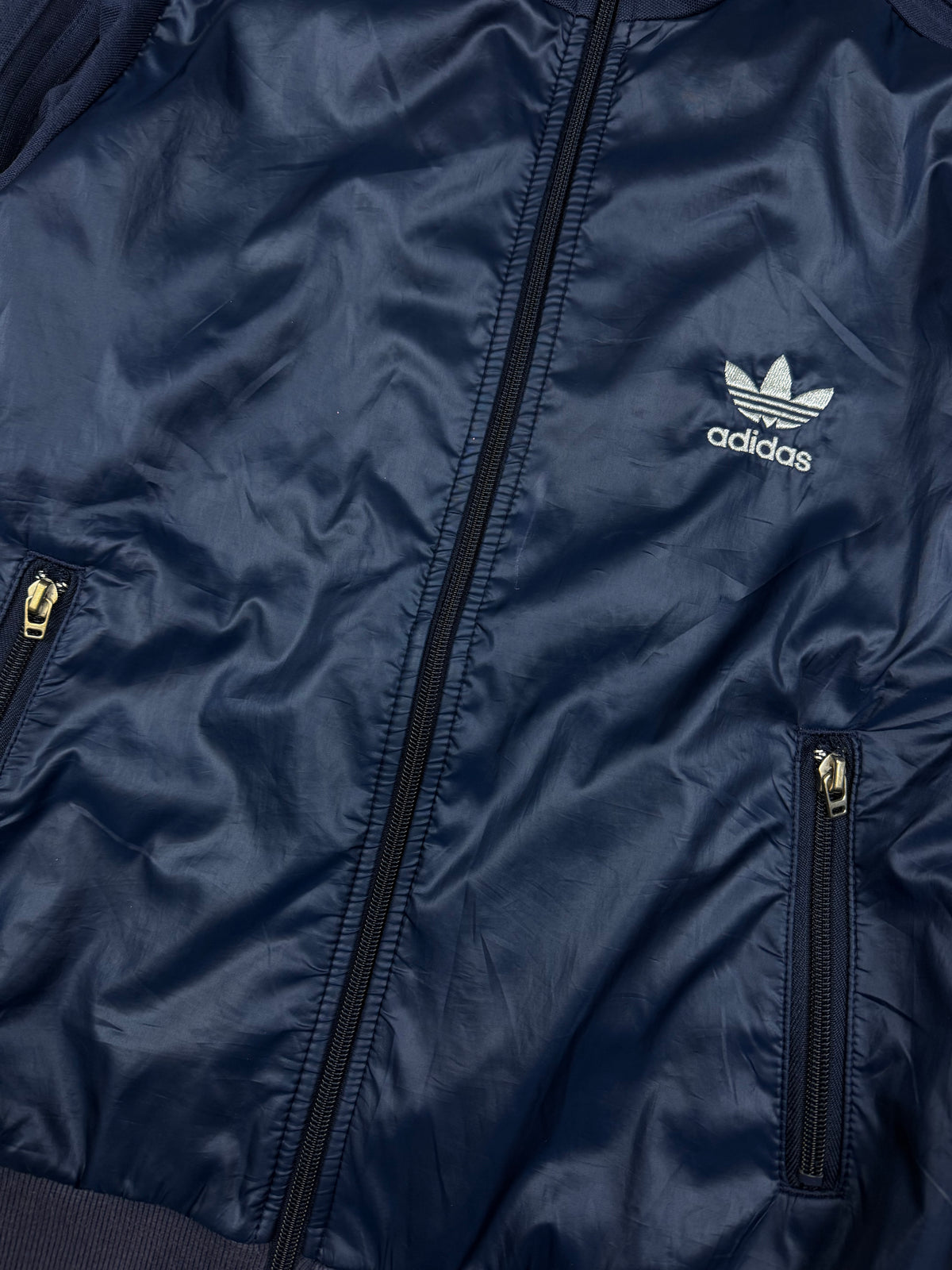 vintage navyblue Adidas trackjacket {S}