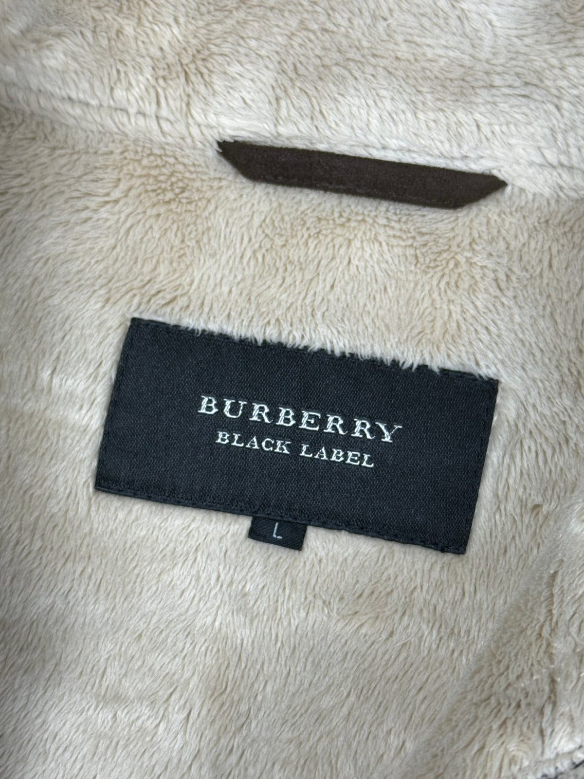 vintage Burberry Black Label wildleatherjacket {L}
