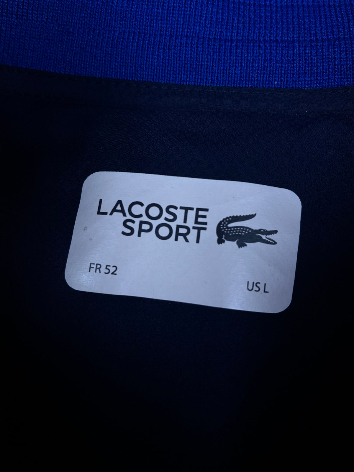 navyblue Lacoste pufferjacket {L}