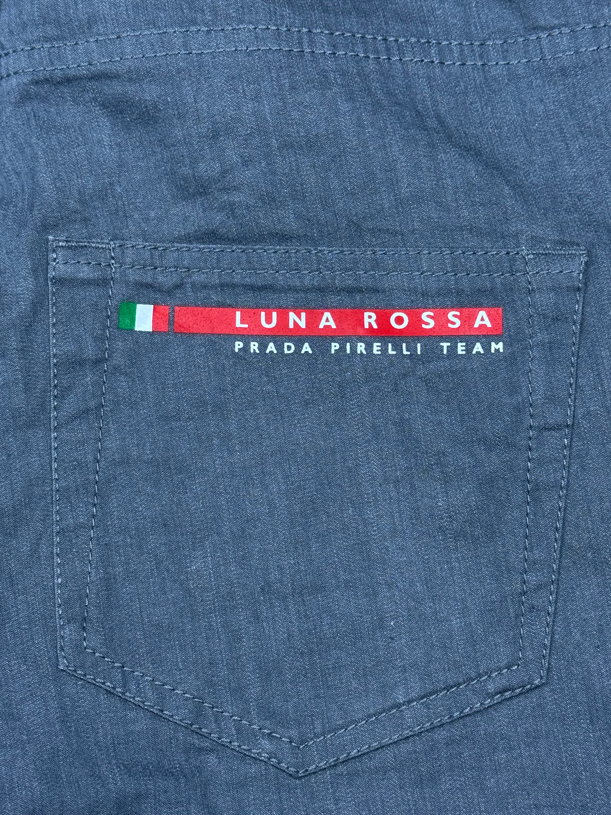 grey Prada Luna Rossa jeans