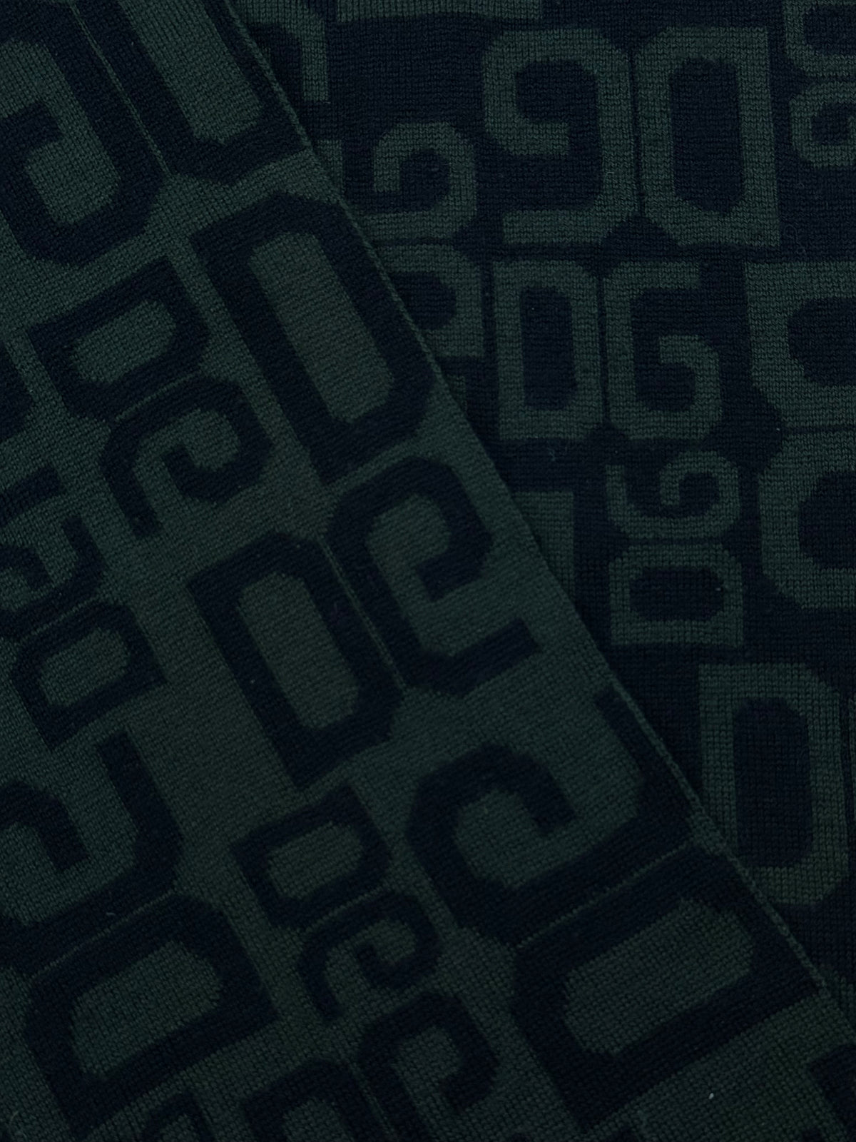 vintage dark green Dolce & Gabbana scarf