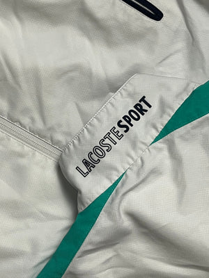 white Lacoste windbreaker {M}