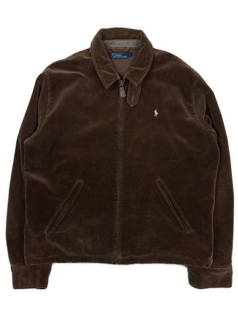vintage Polo Ralph Lauren cord harringtonjacket {L}