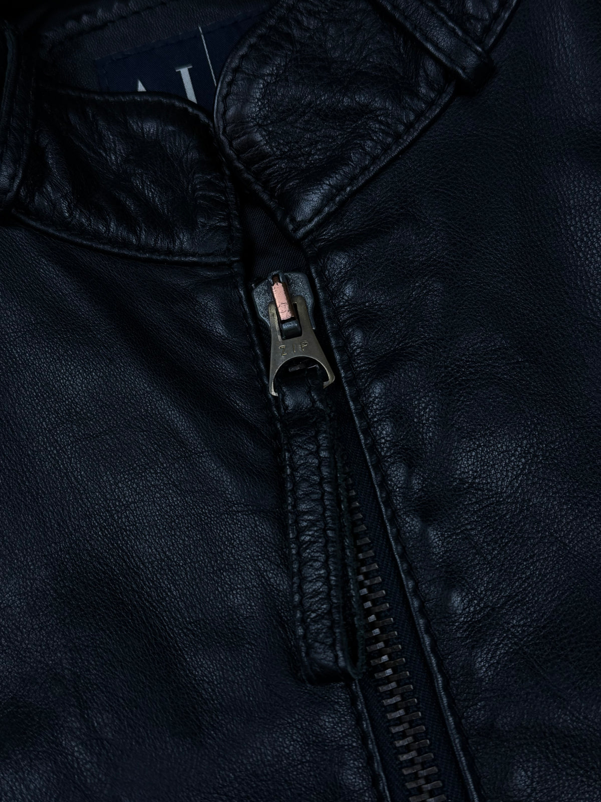 vintage Armani Jeans leatherjacket {L}