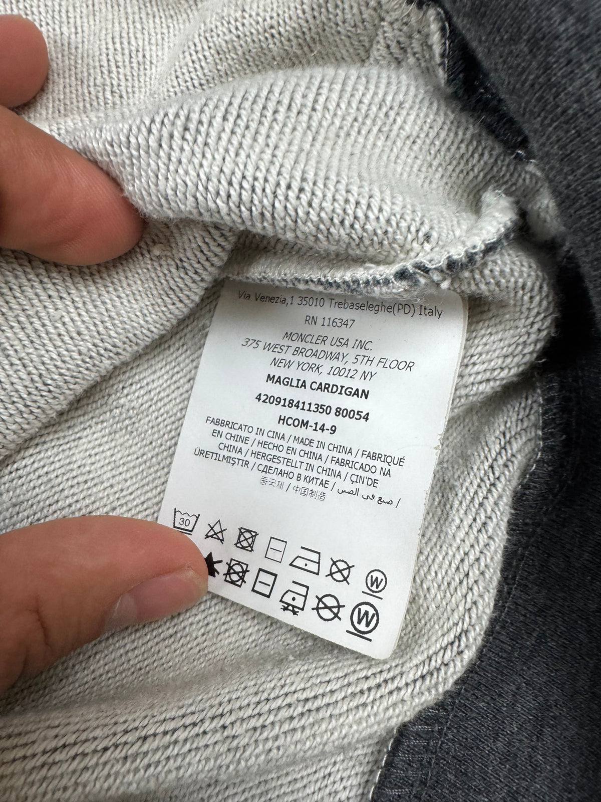 vintage Moncler sweatjacket {M}