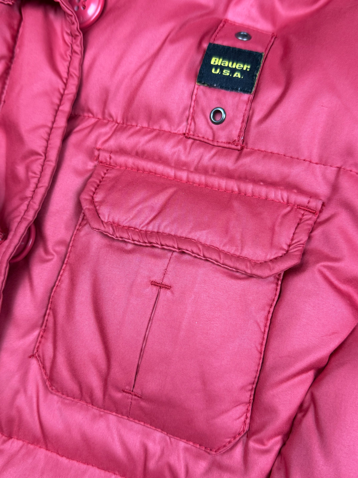 vintage Blauer winterjacket (real fur) {S}
