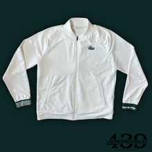 Cargar imagen en el visor de la galería, white Lacoste trackjacket {XL}
