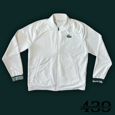 white Lacoste trackjacket {XL}