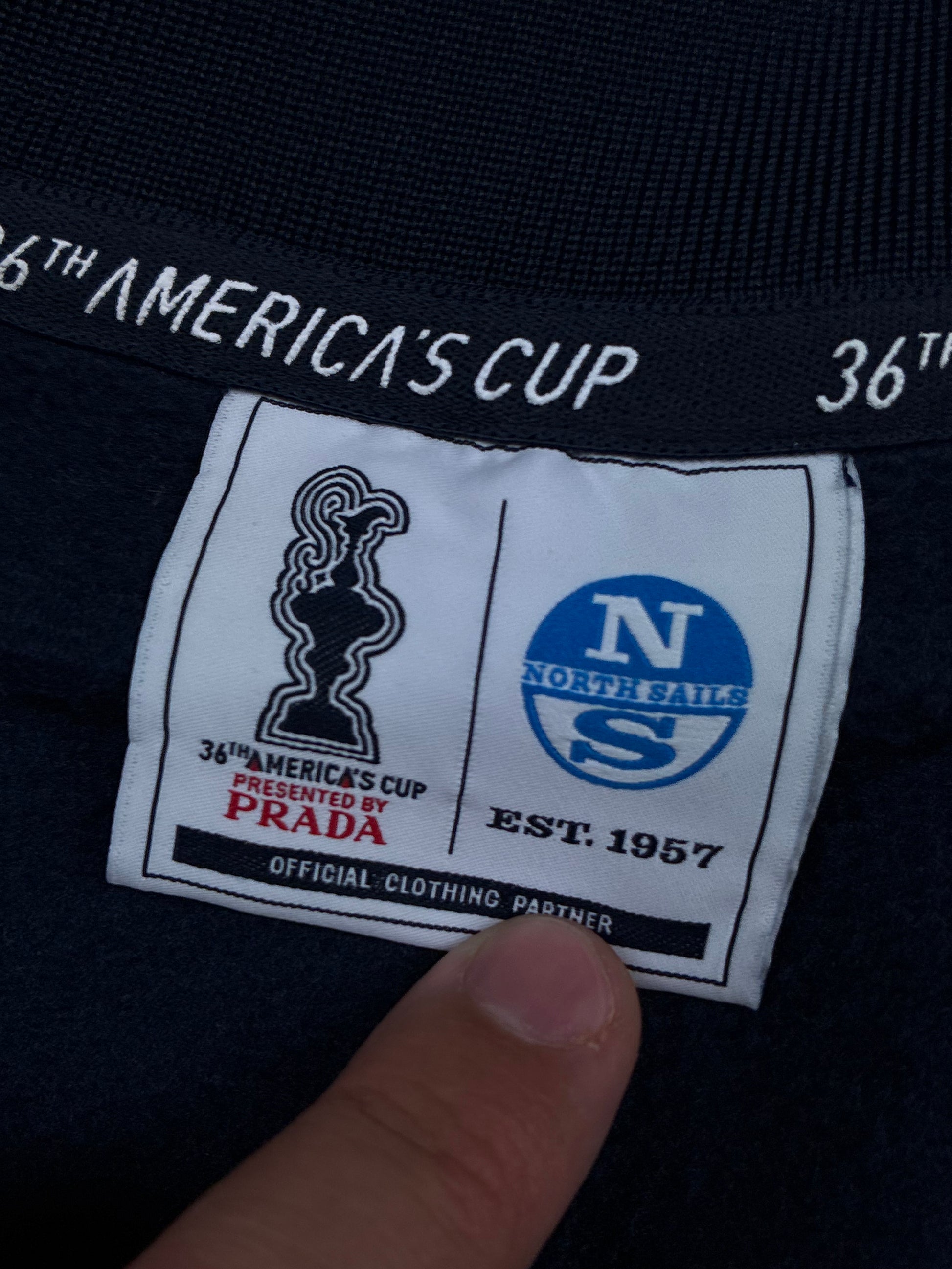 vintage Prada Americas Cup 36 x North Sails sweatjacket {S}