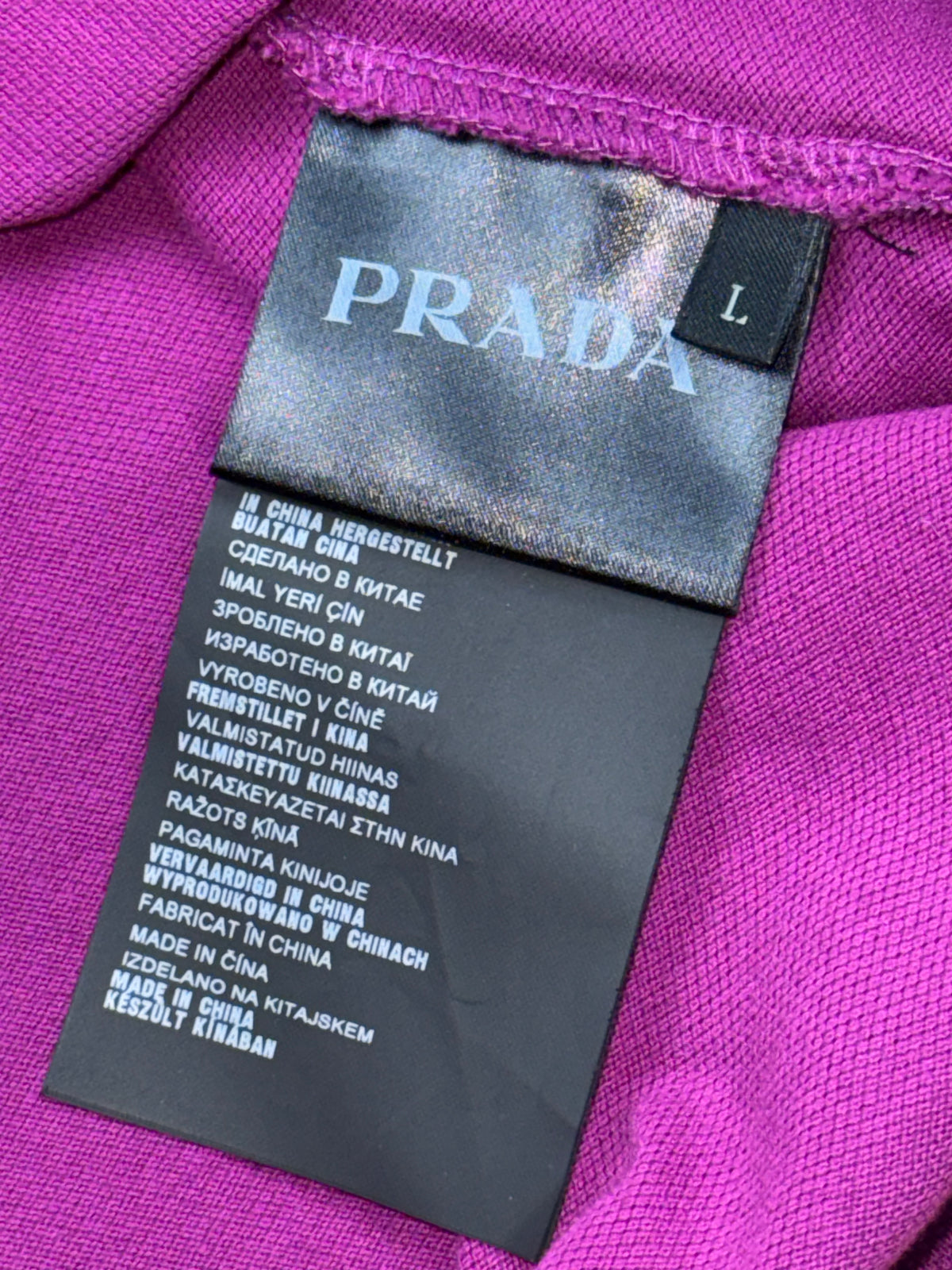 purple Prada polo