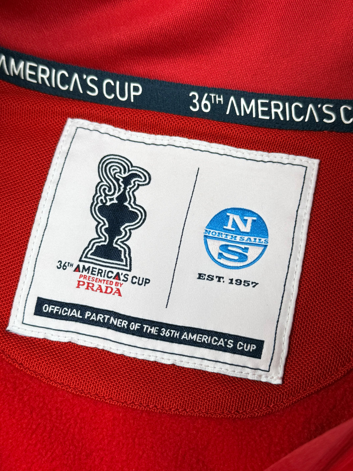 vintage Prada Americas Cup 36 x North Sails sweatjacket {M}