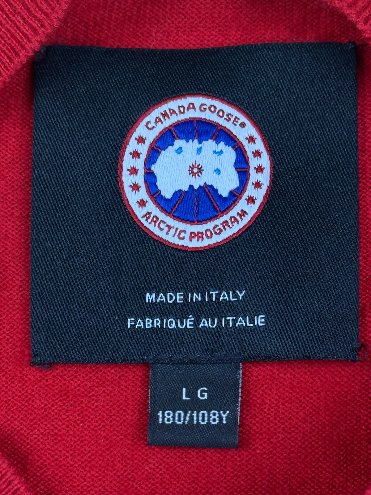 red Canada Goose knittedsweater