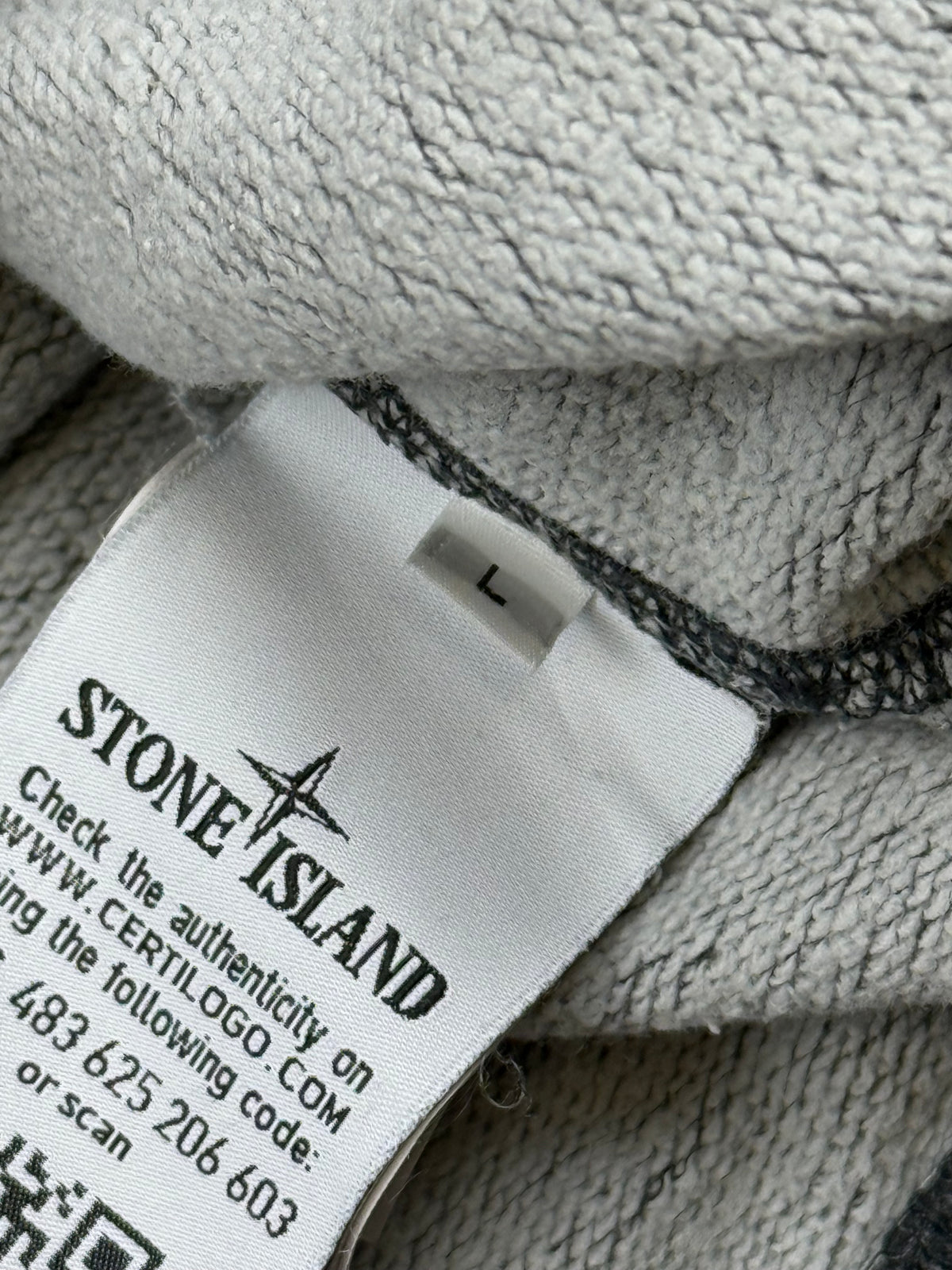 vintage grey Stone Island sweater {L}