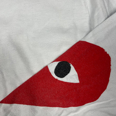 white CDG COMME des GARÇONS longsleeve {S}
