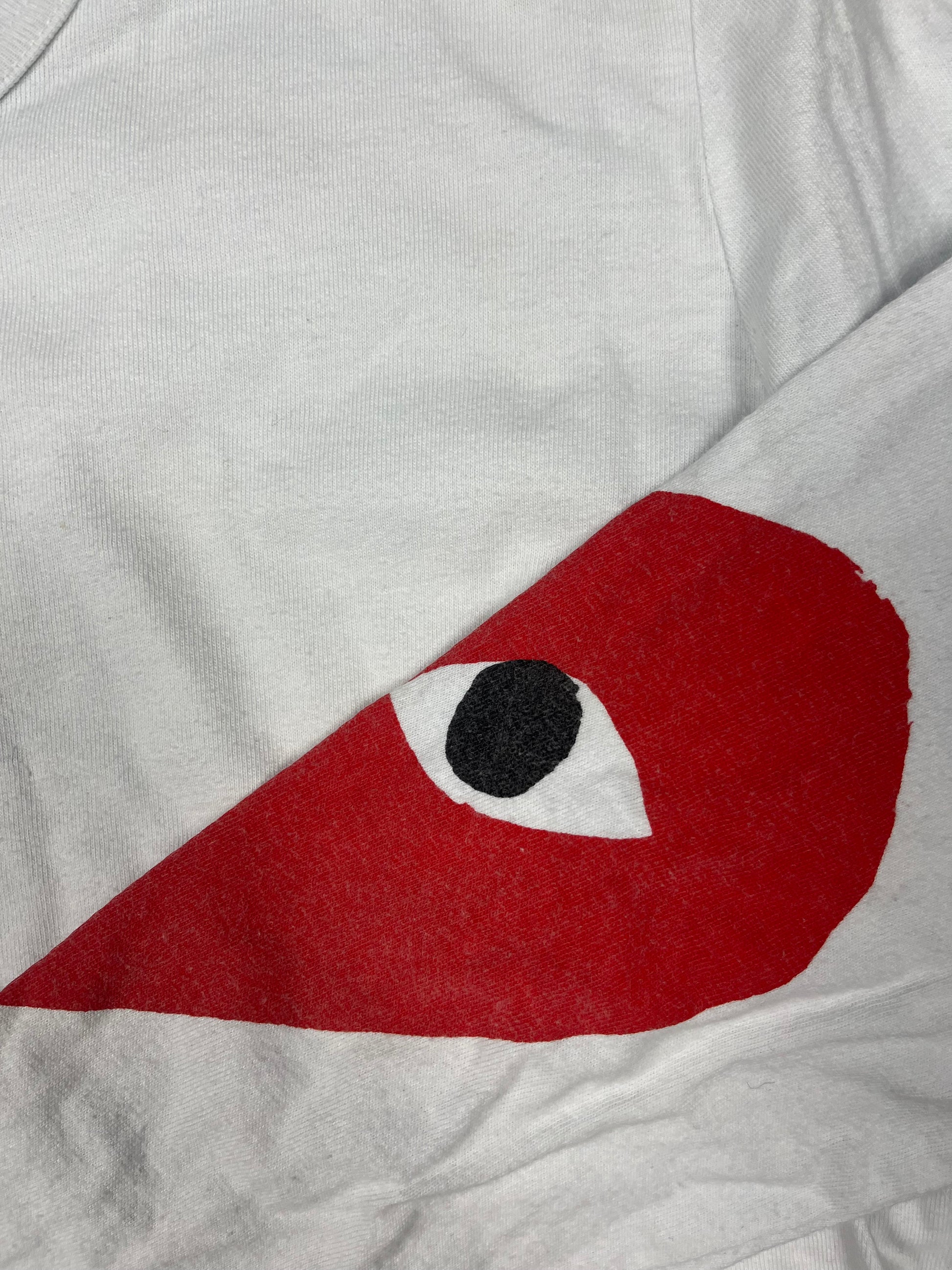 white CDG COMME des GARÇONS longsleeve {S}