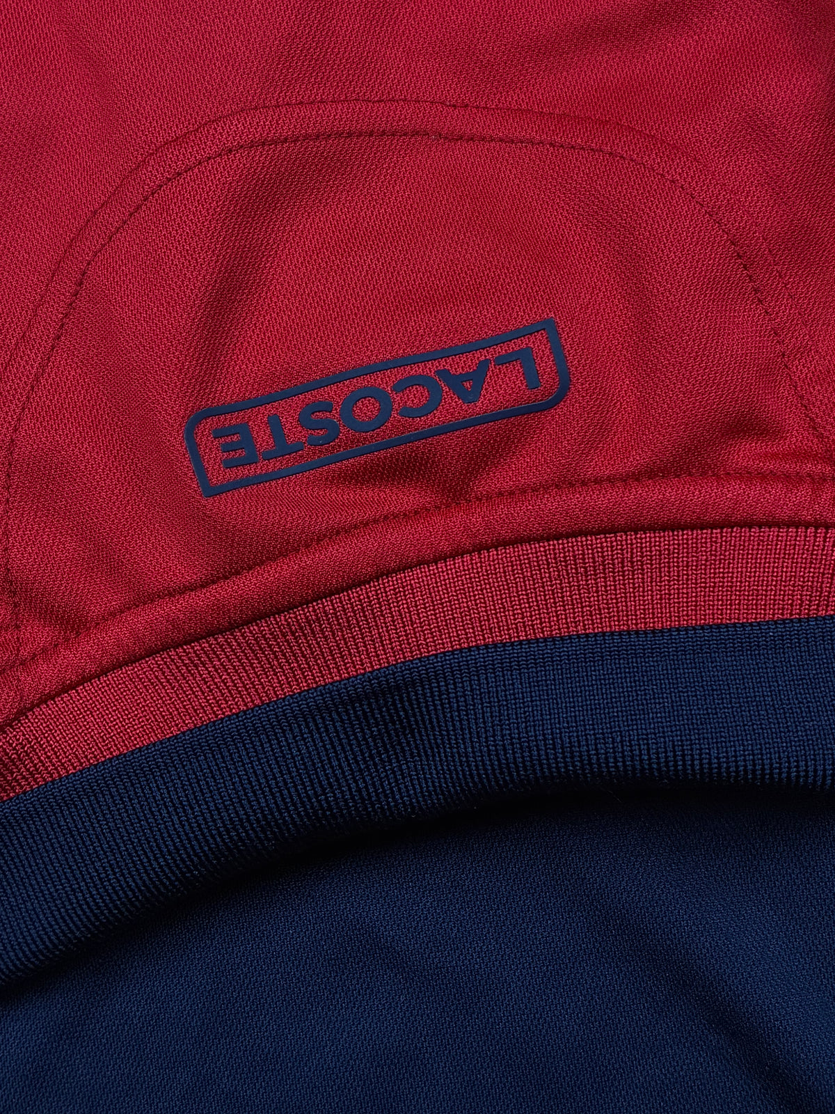 red Lacoste polo {XS}