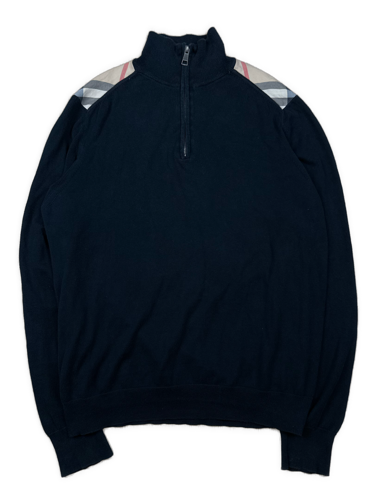 vintage Burberry quarterzip