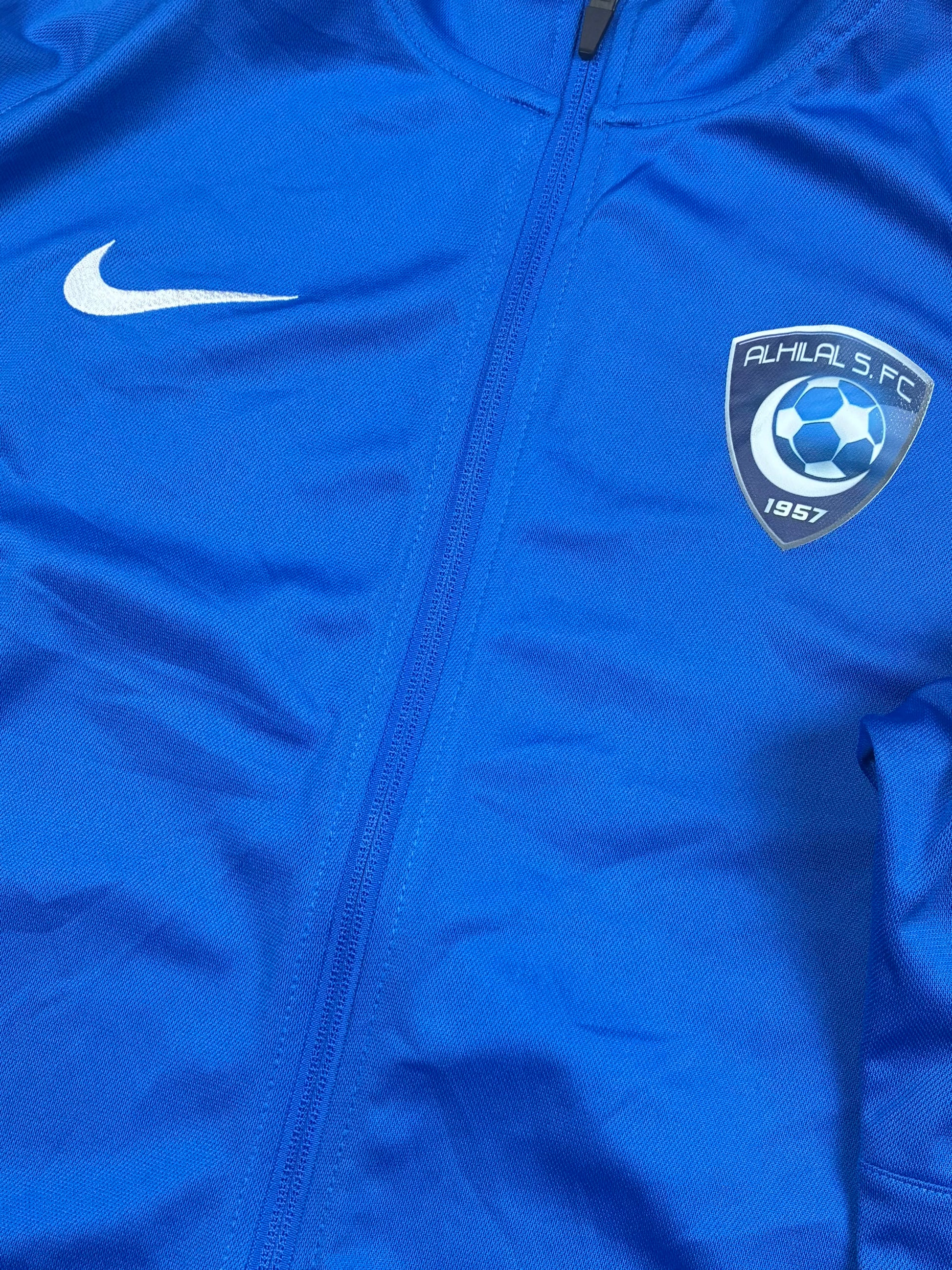 blue Nike Al Hilal trackjacket {L}