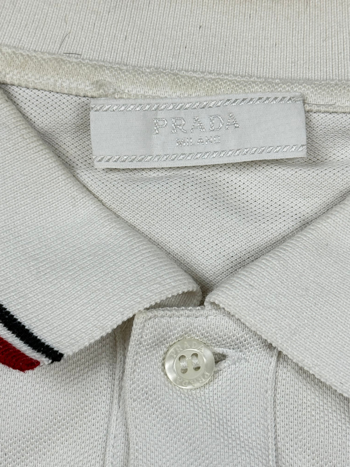white Prada polo