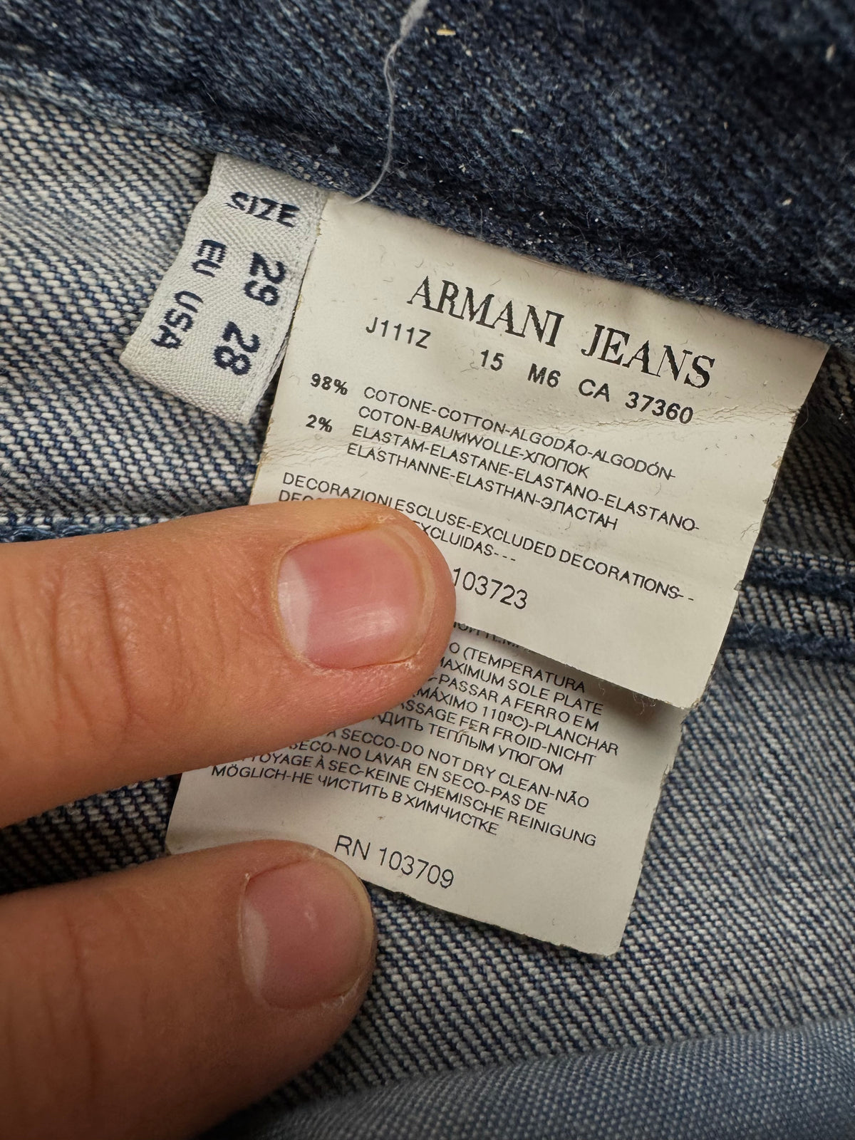 vintage Armani jeans {S}