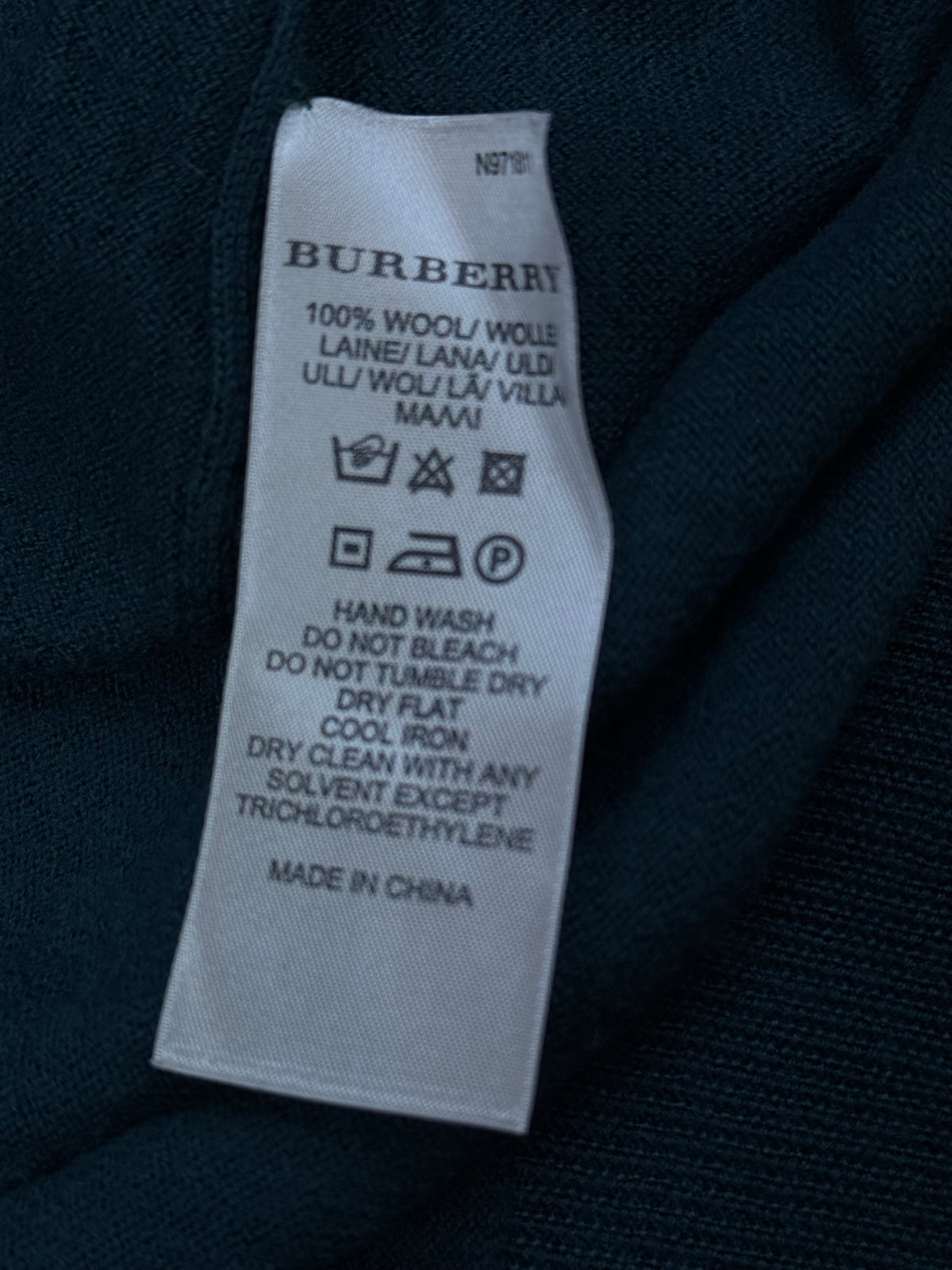 vintage Burberry knittedsweater {L}