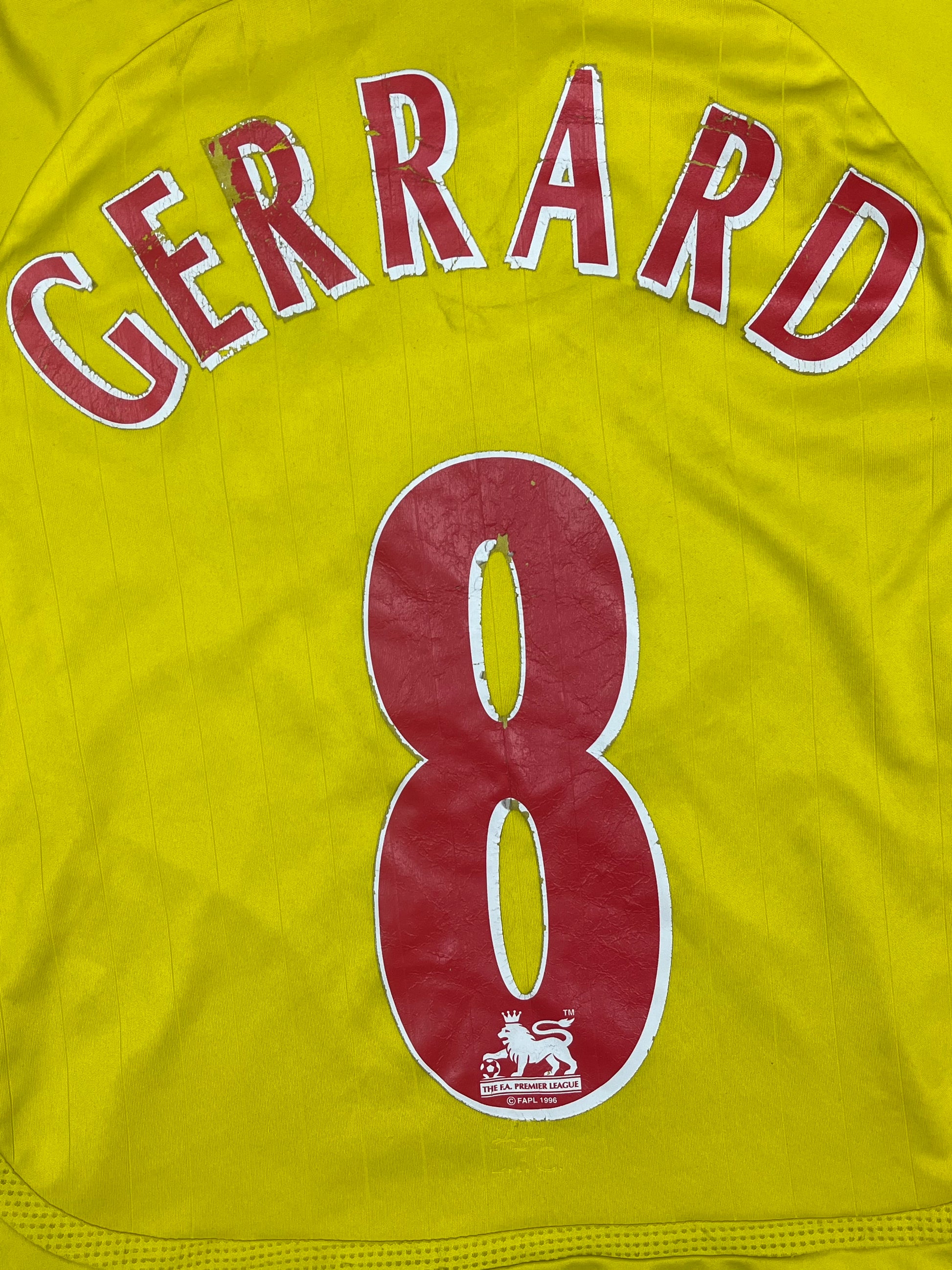 vintage Adidas Fc Liverpool GERRARD8 2006-2007 away jersey {XXS}