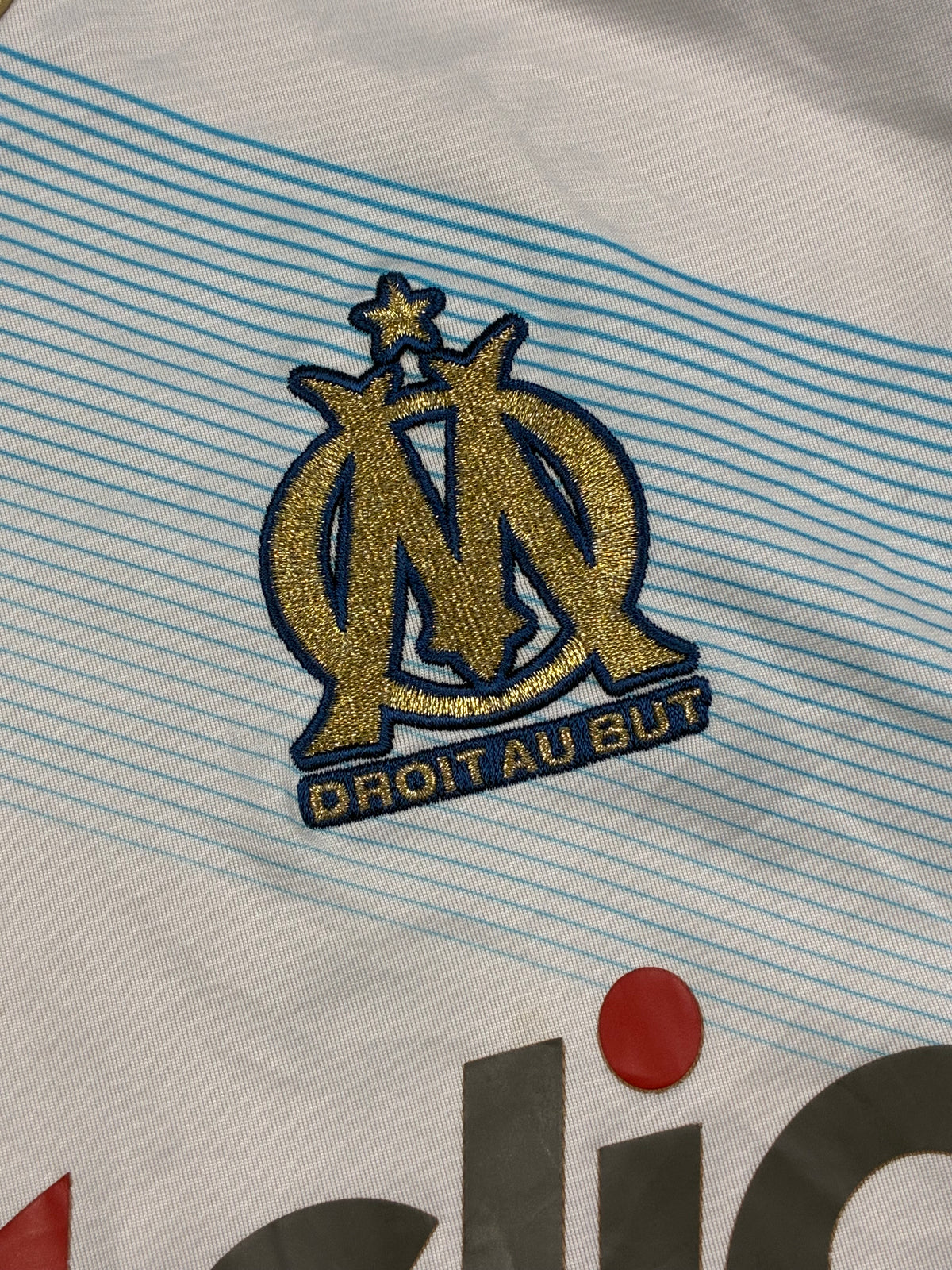 vintage Adidas Olympique Marseille home jersey {S}