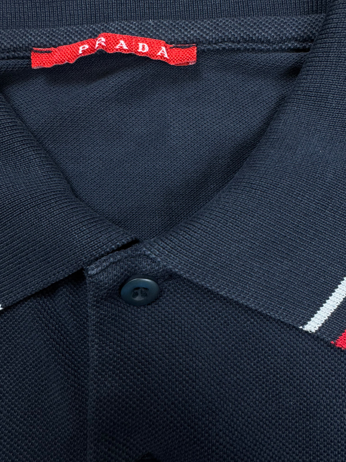 vintage navyblue Prada polo long {L}