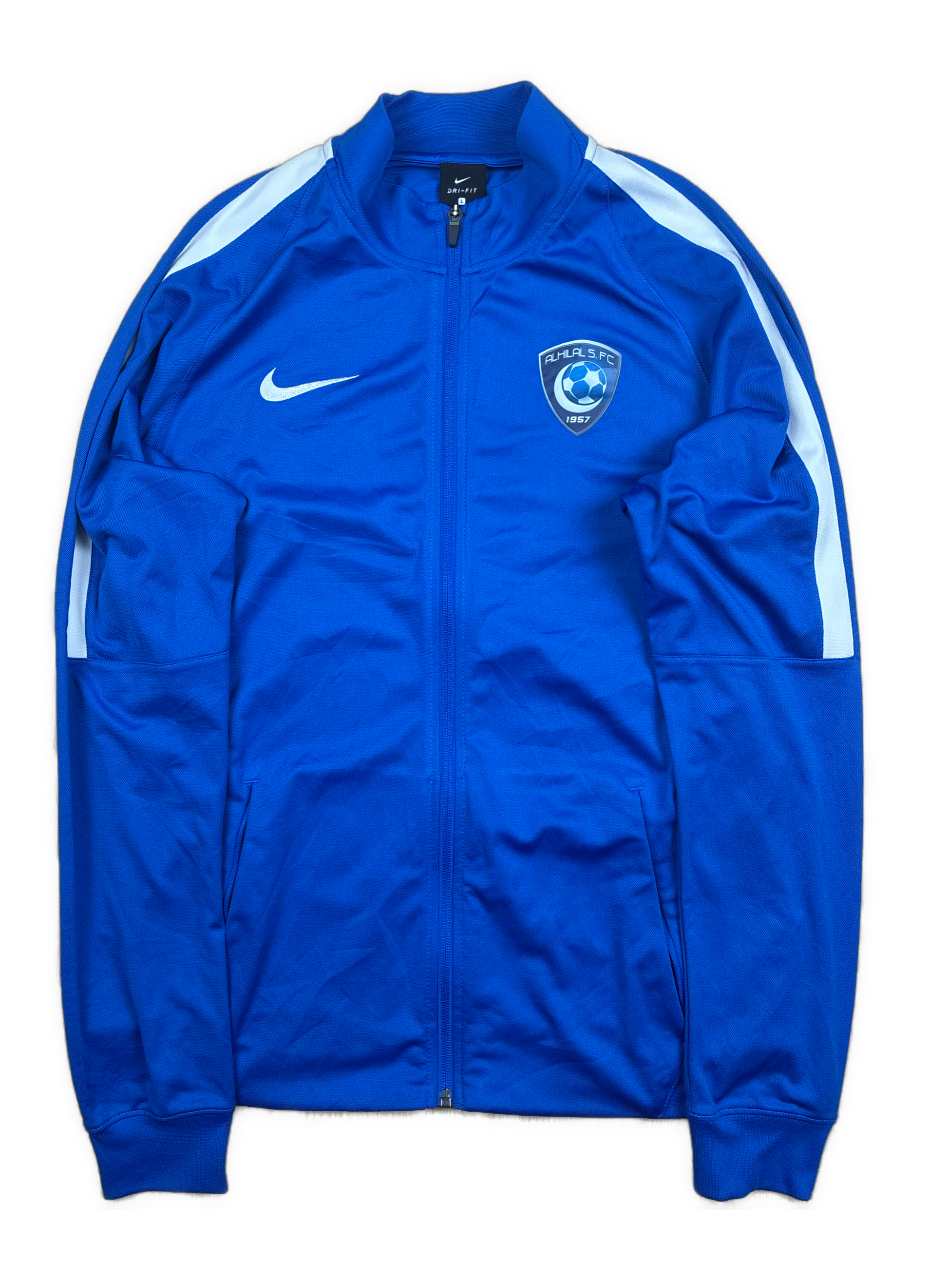 blue Nike Al Hilal trackjacket {L}