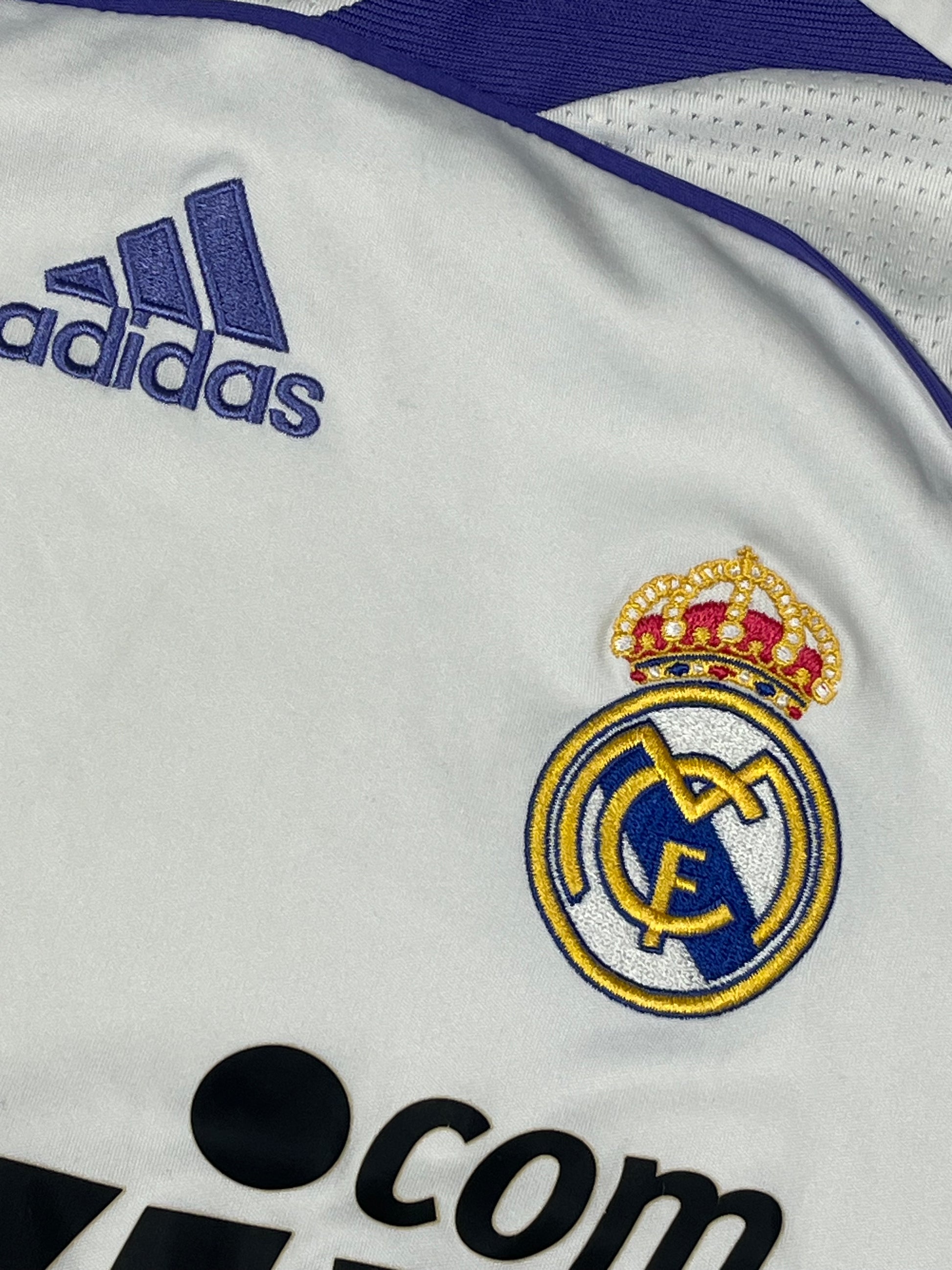 vintage Adidas Real Madrid 2007-2008 home jersey {S}