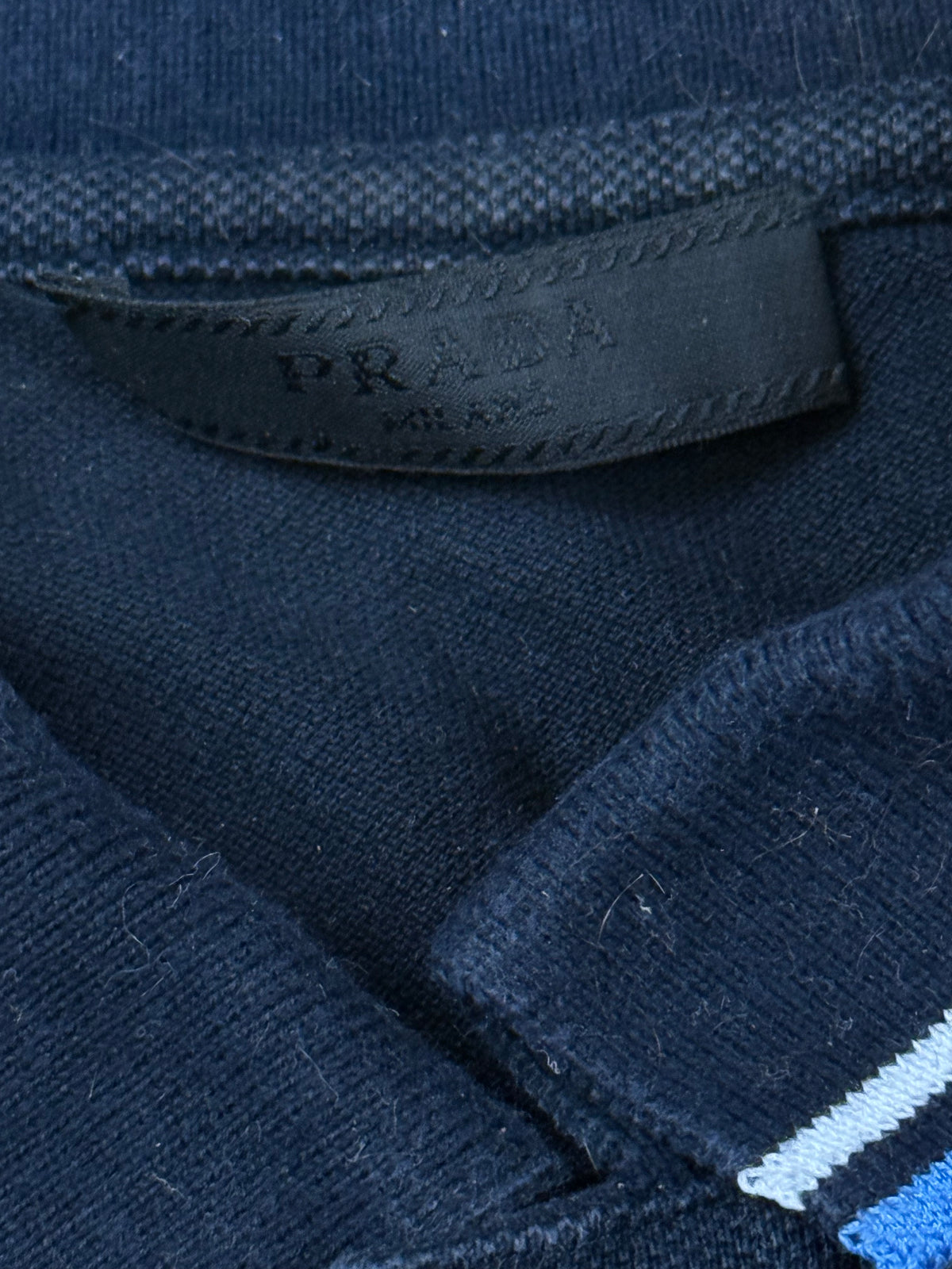 navyblue Prada polo {S}