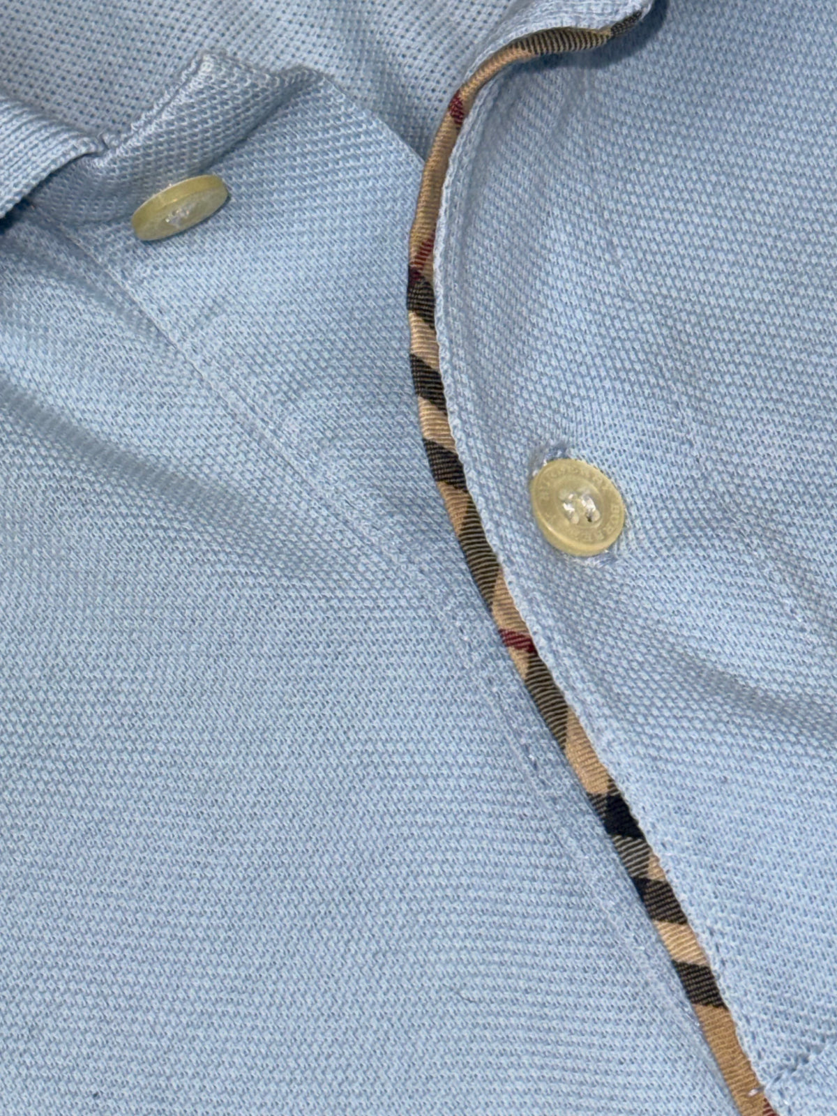 vintage babyblue Burberry polo