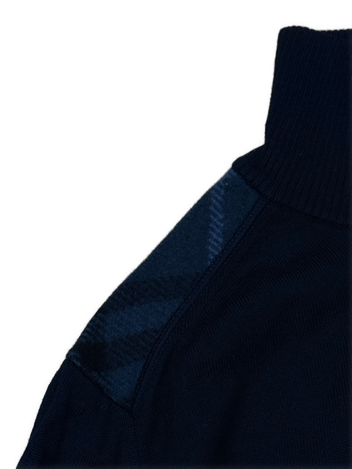 vintage Burberry quarterzip {S}