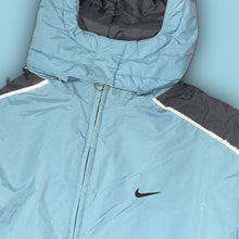 Φόρτωση εικόνας στο εργαλείο προβολής Συλλογής, vintage Nike babyblue winterjacket {S}

