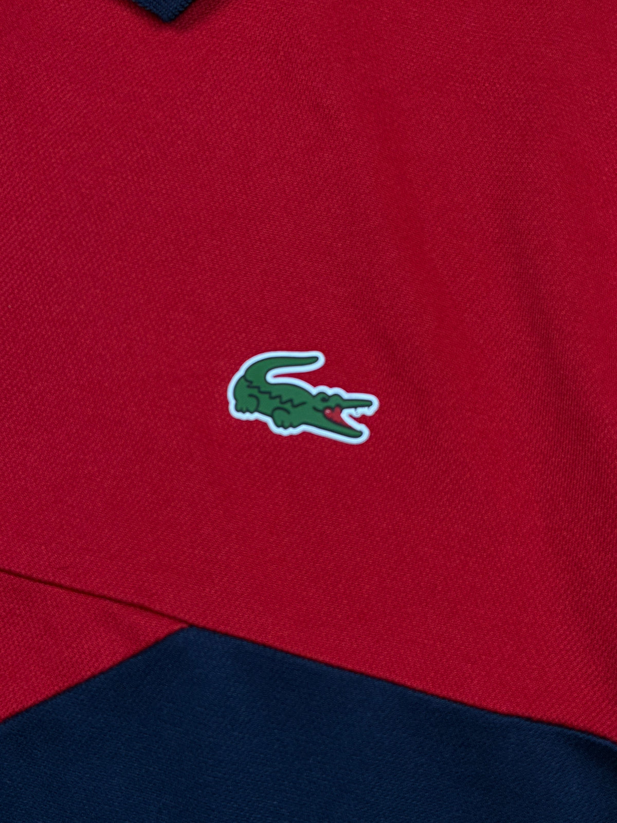 red Lacoste polo {XS}