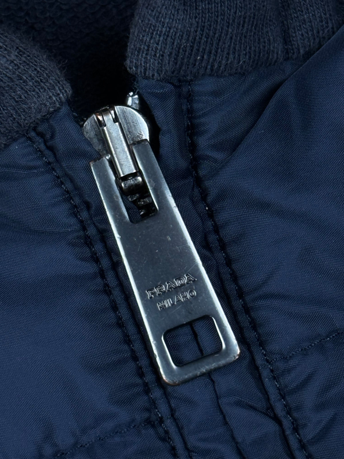 navyblue Prada hybrid sweatjacket