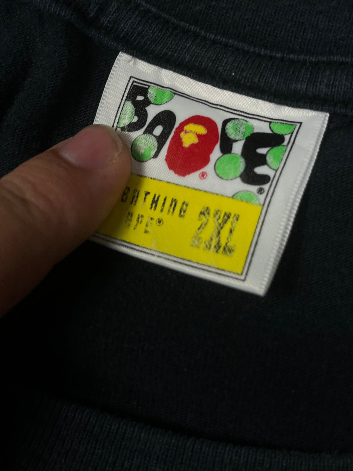 vintage BAPE a bathing ape t-shirt {XXL}