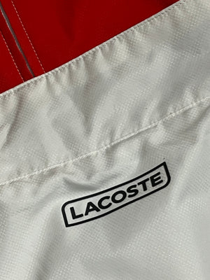 white/red Lacoste windbreaker {XXL}