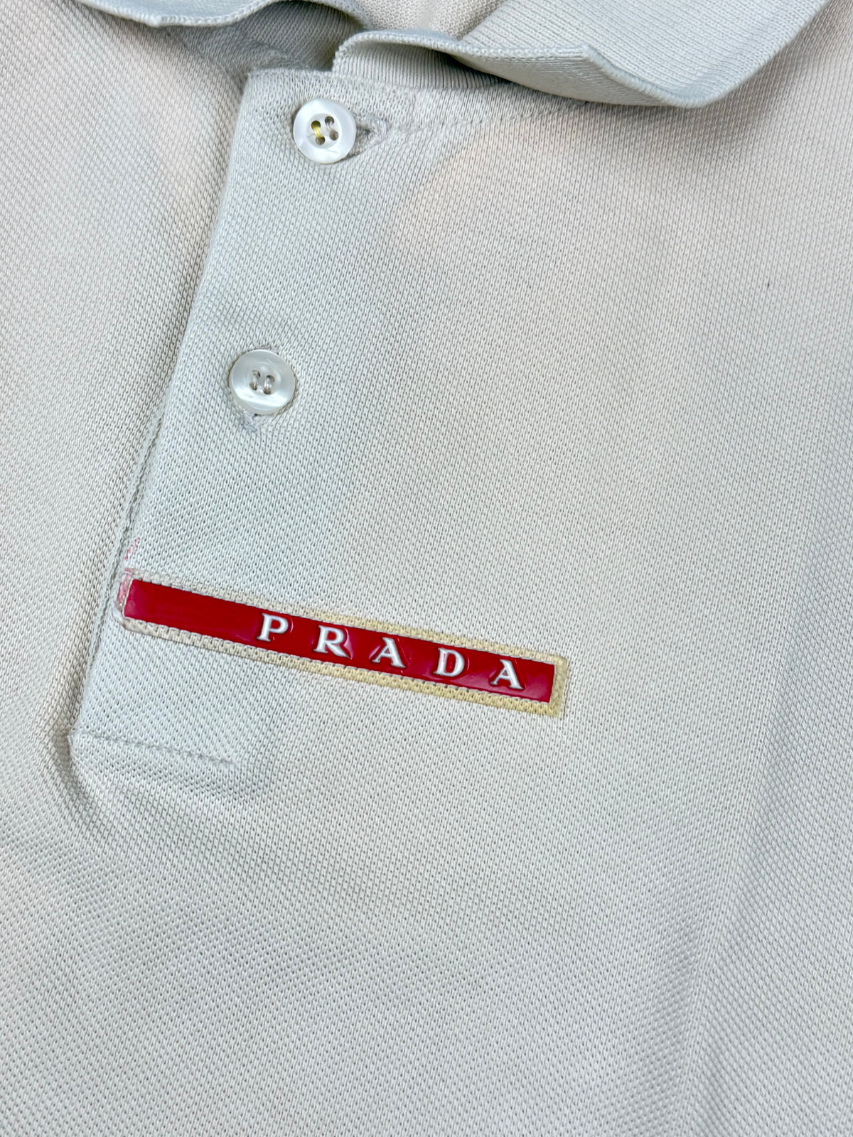 vintage beige Prada polo {XL}