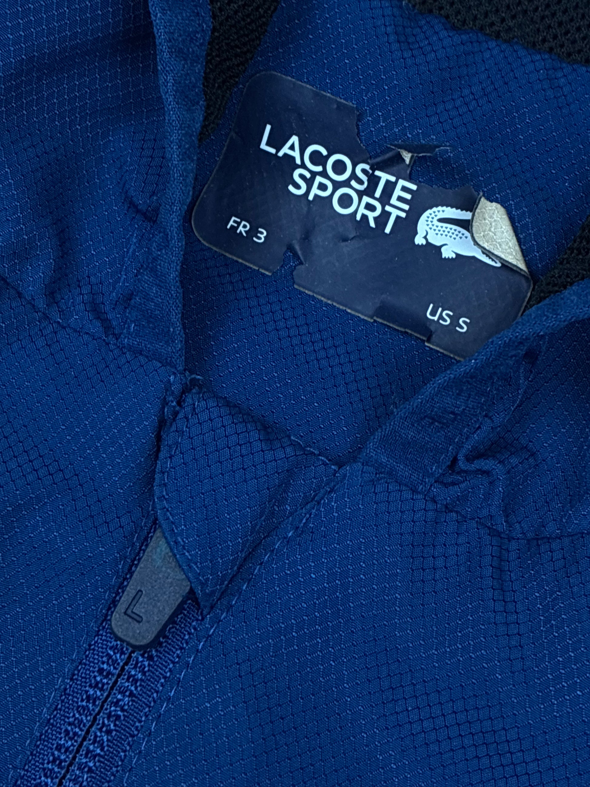 navyblue Lacoste windbreaker {S}