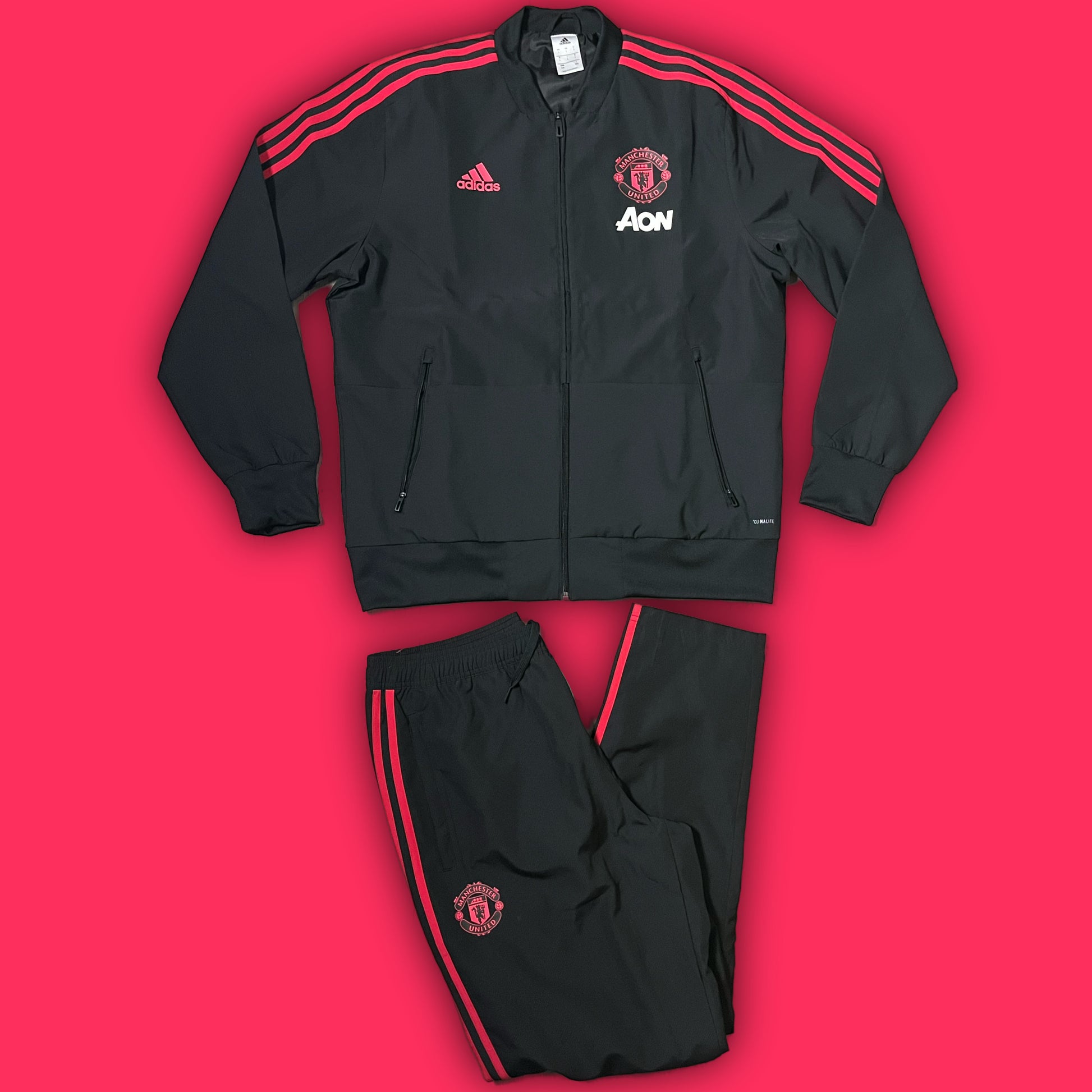 vintage Adidas Manchester United tracksuit {L}