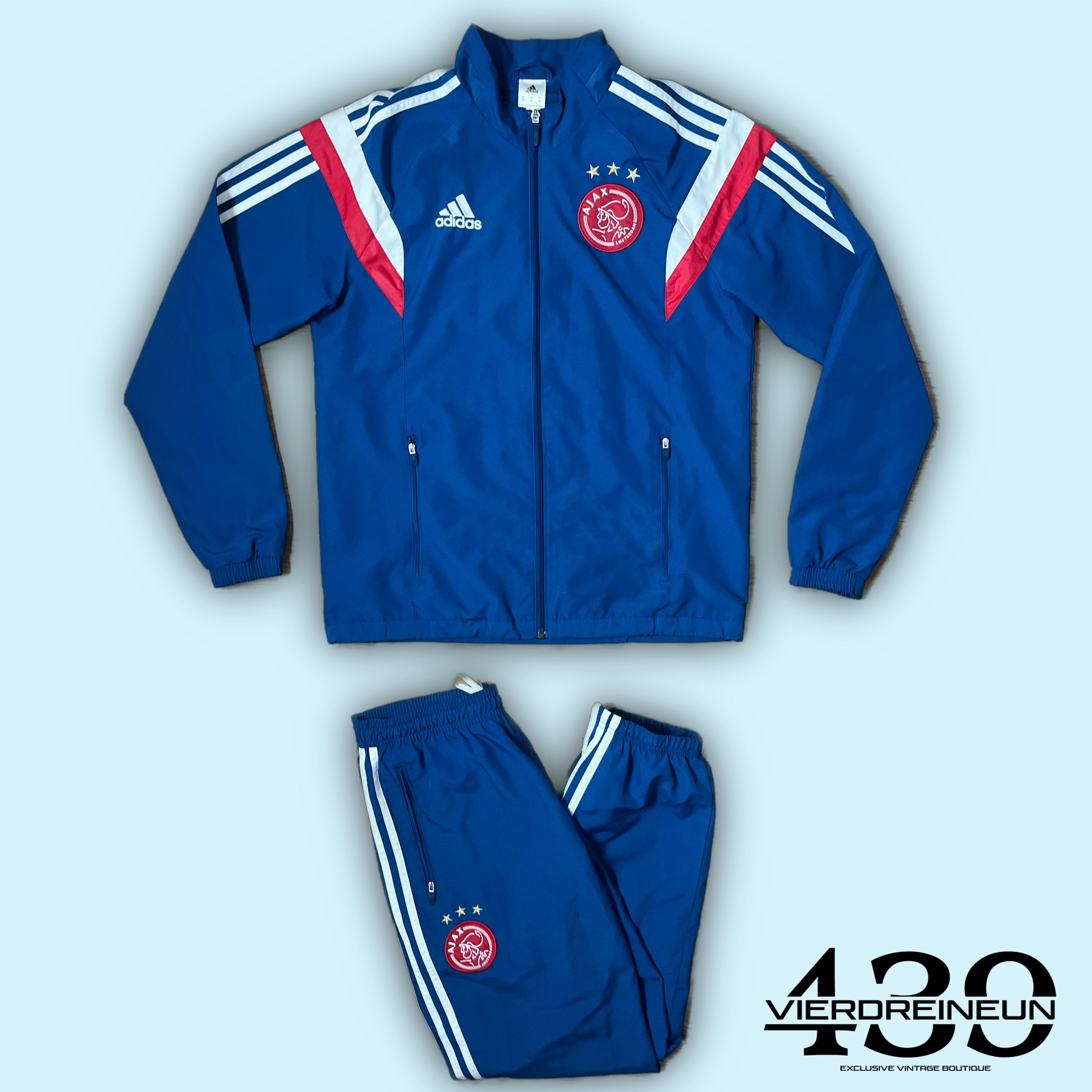 vintage Adidas Ajax Amsterdam tracksuit M vierdreineun