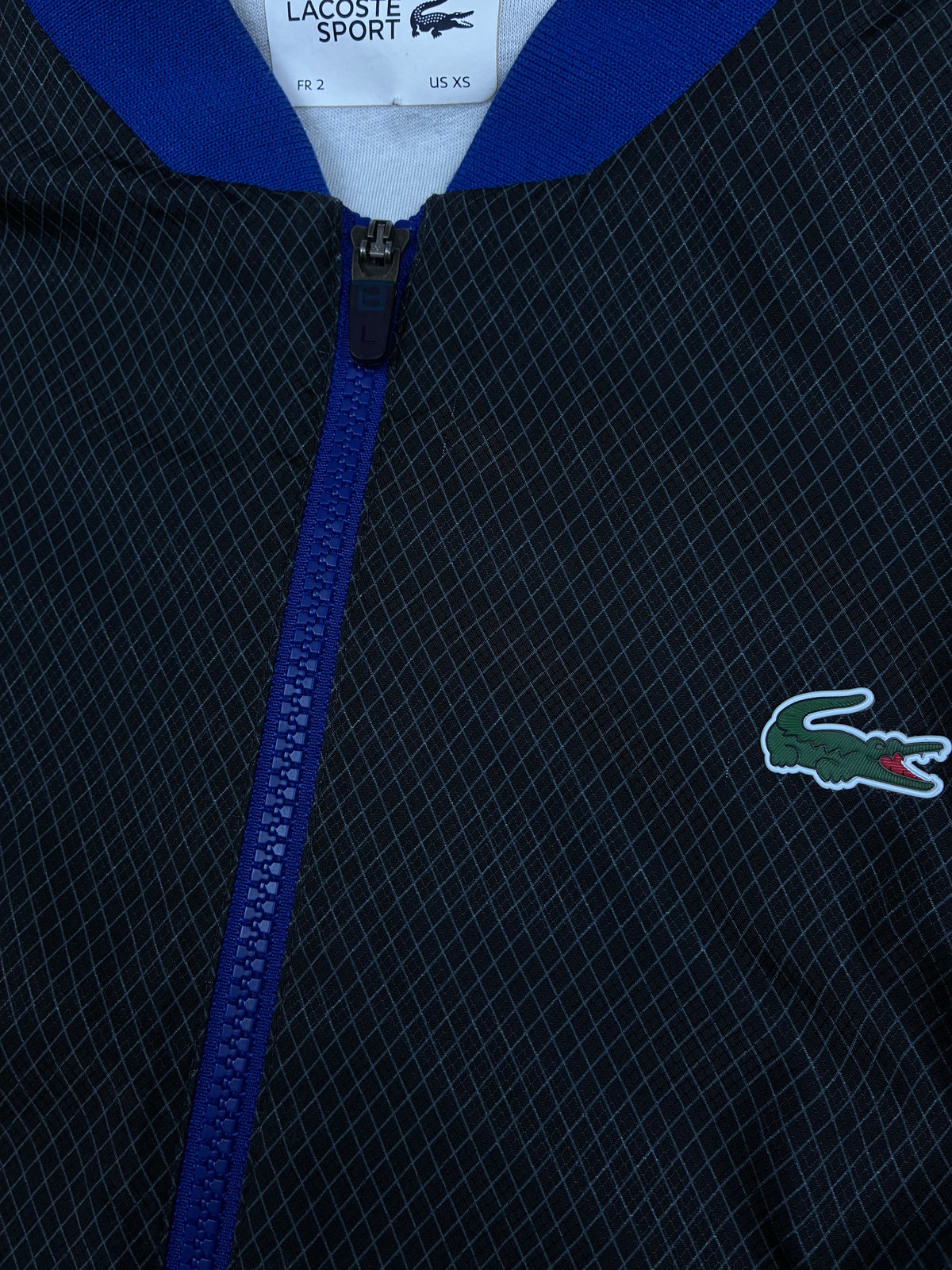black Lacoste windbreaker {S}