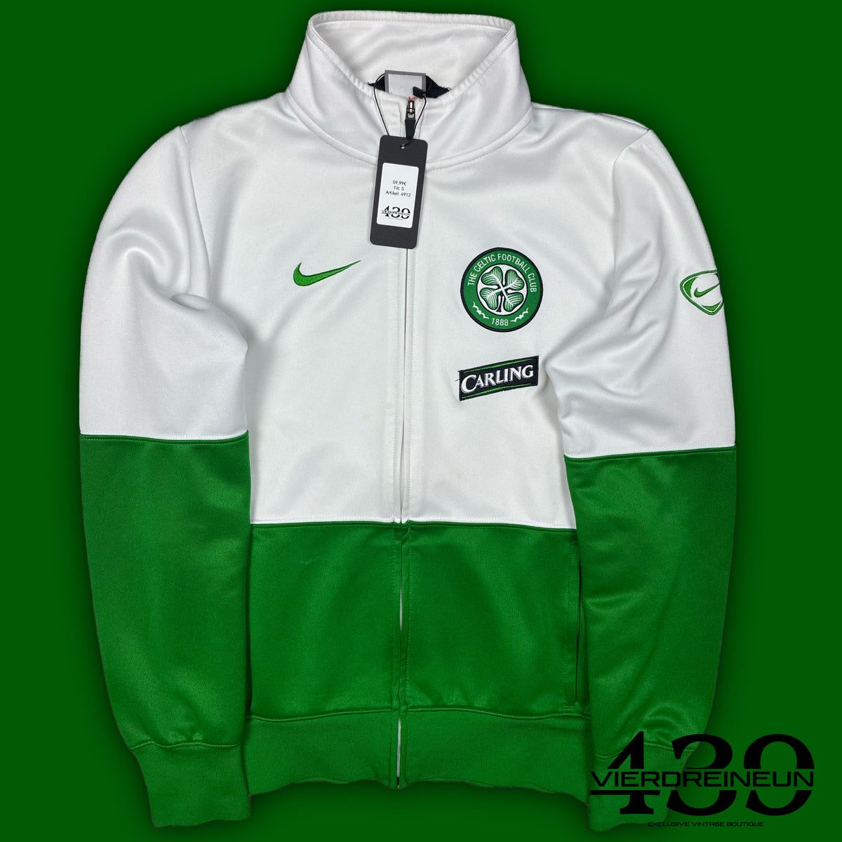 vintage Nike Fc Celtic trackjacket {S}