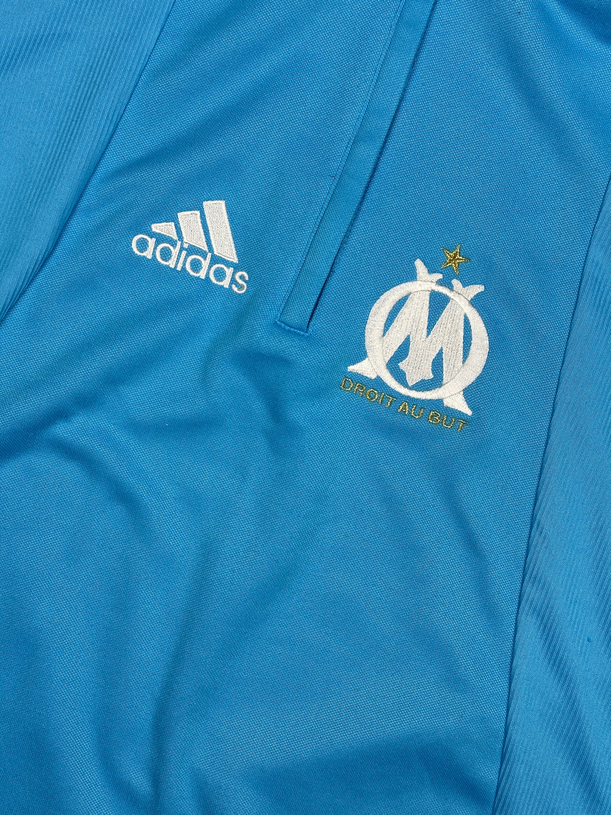 vintage Adidas Olympique Marseille quarterzip {L}