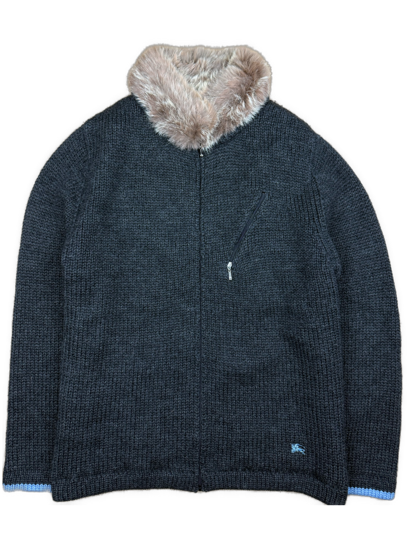 vintage Burberry Black Label sweatjacket {M}