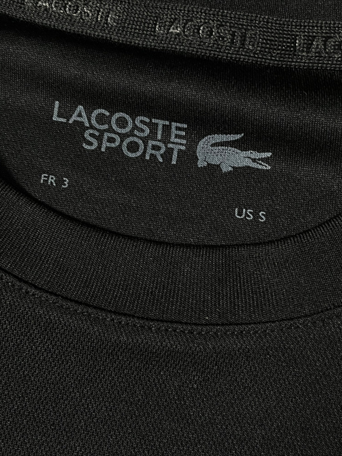 black Lacoste jersey {S}
