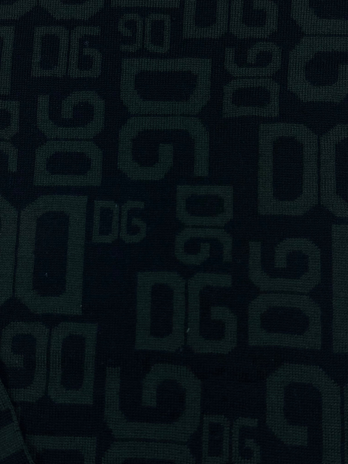 vintage dark green Dolce & Gabbana scarf