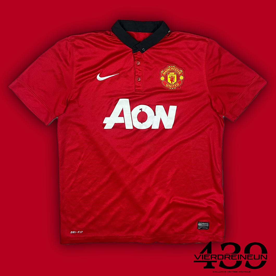 vintage Nike Manchester United 2013-2014 home jersey {L}